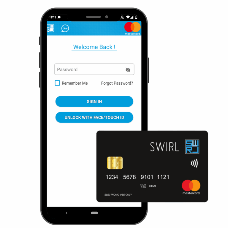 SWIRL Virtual Card Feature