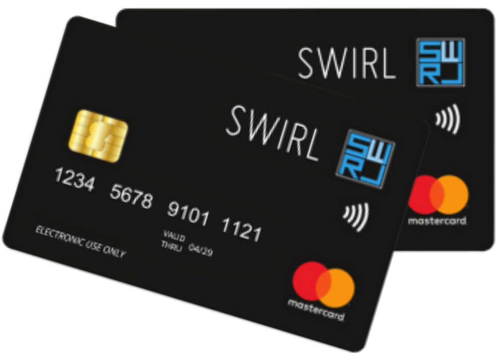 one swirl prepaid Card for multiple uses