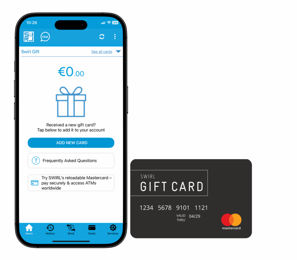 swirl gift card