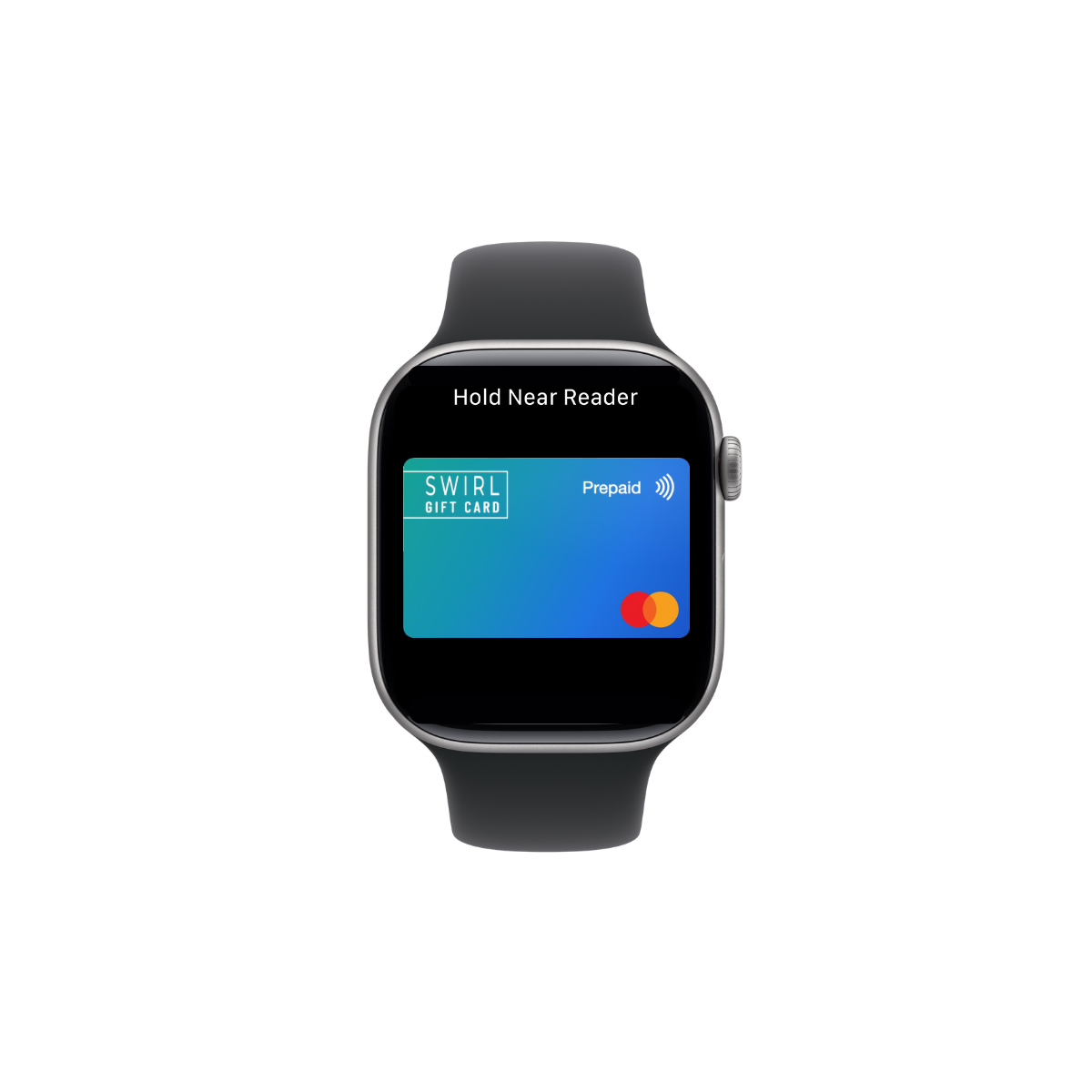 Hold your Apple Watch near the contactless reader
